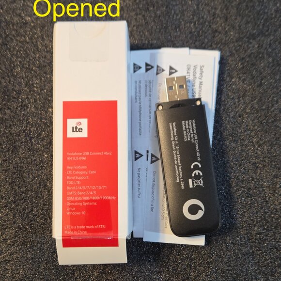 Lot of THREE (3) Vodafone USB Connect Modems - New Sealed / Open Box / Used - Picture 9 of 11